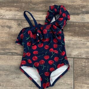 Cherry Print Kids Swimwear